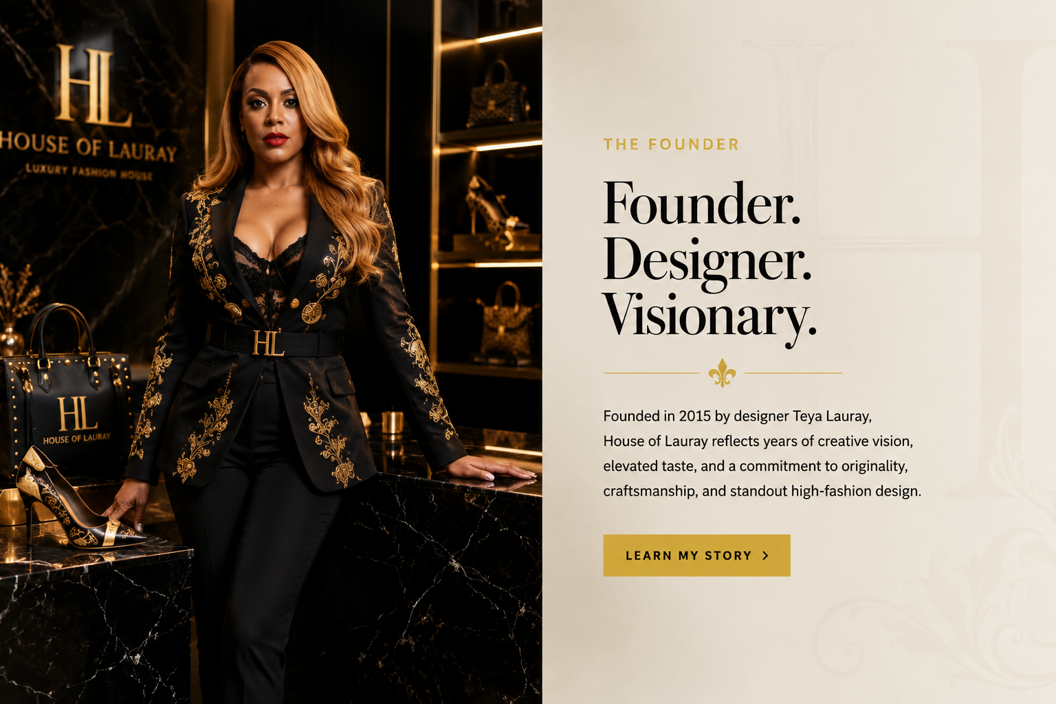 Teya Lauray luxury editorial founder portrait